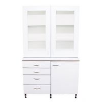 Armoire double corps, 1200 x 600 mm, SIDPA®, poignée profil