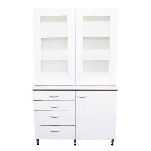 Armoire double corps, 1200 x 750 mm, SIDPA®, poignée courbée