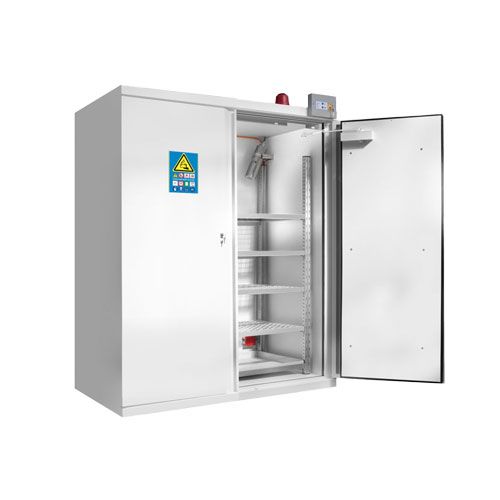 Armoire série 7902FLI pour stockage de batteries lithium-ion, TRIONYX®, testé 105 min