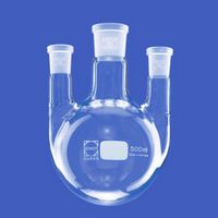 Ballon tricol droit, fond rond, en verre DURAN®