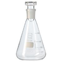 Flacon forme bouteille en verre borosilicaté 3.3 avec bouchon à fermeture à  pince métallique, DURAN® - Materiel pour Laboratoire