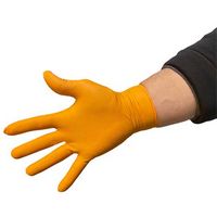 Gant nitrile orange non poudré, boîte de 50, MEDIPROTEC®