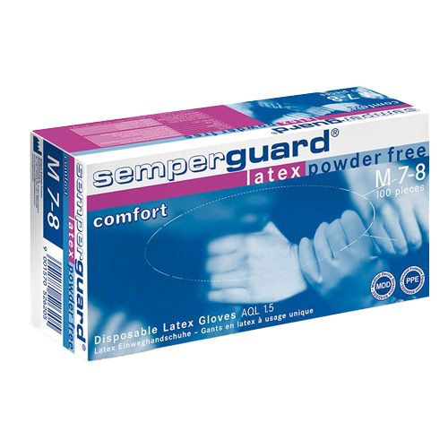 Gants Semperguard™ non poudrés en latex blanc