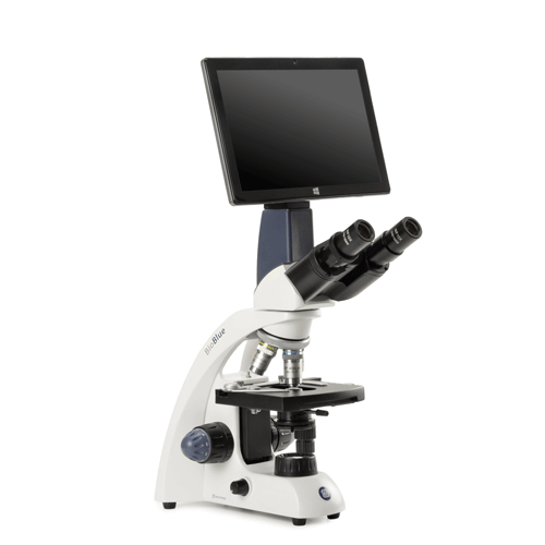 Microscope BioBlue Digital LED, avec tablette et caméra 5MP intégrée, EUROMEX®