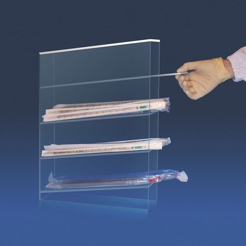 Rack en PMMA transparent pour pipettes, KARTELL®