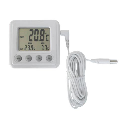 Thermomètre électronique intérieur / extérieur avec Certificat d