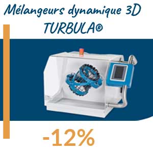 -12 % de remise sur la nouvelle gamme d'agitateurs mélangeurs Turbula®