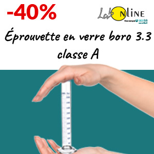 Éprouvette en verre borosilicaté, LAB-ONLINE®